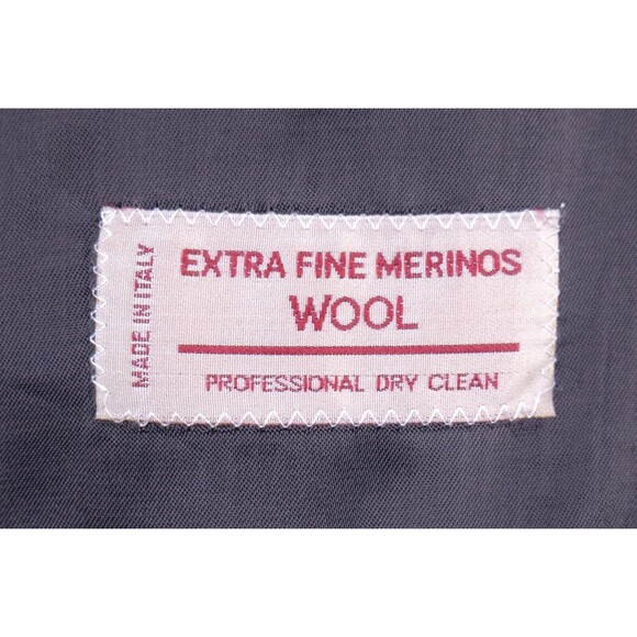 Vito Rufolo Blazer Jacket Men's Size 39-40L Made In Italy Black Solid Tuxedo - Picture 13 of 15